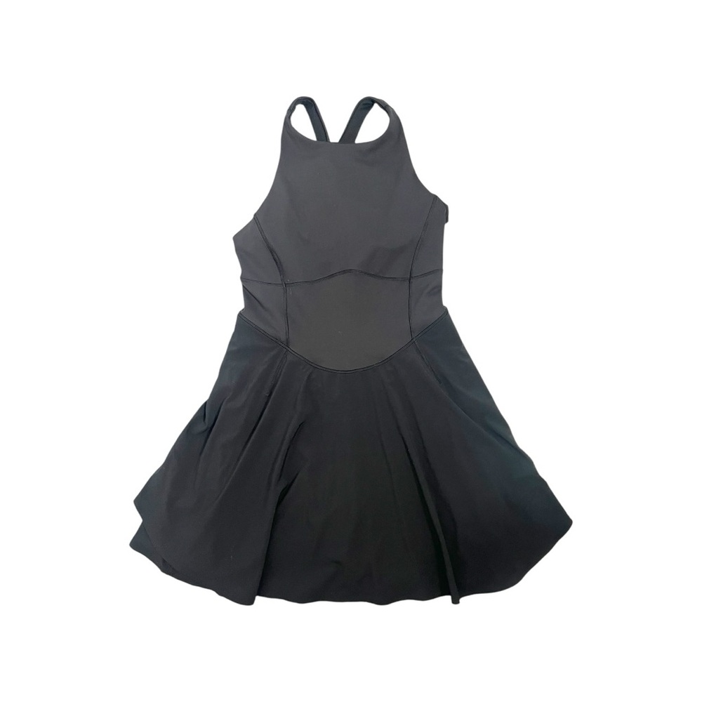 Lululemon Court Crush Dress Black Size 8 NWT — Built-In Shorts w/ Pockets